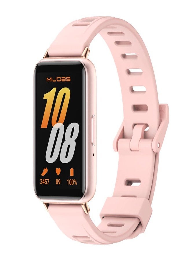 MIJOBS Strap Compatible with Samsung Galaxy Fit 3 SM-R390 Bands for Women Men, Silicone Sport Straps Replacement Wristband Accessories for Samsung Galaxy Fit3 - Image 1