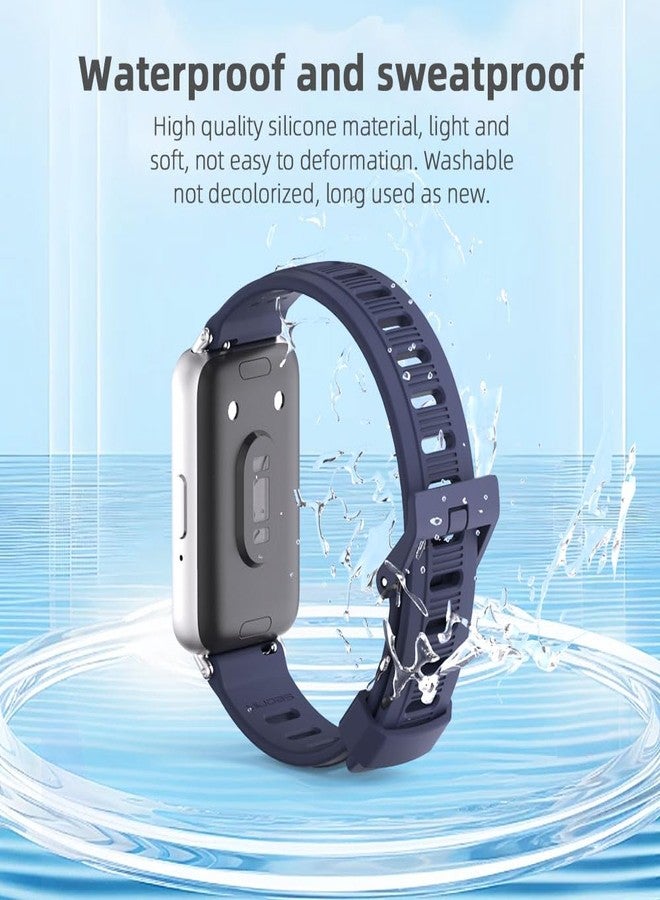 MIJOBS Strap Compatible with Samsung Galaxy Fit 3 SM-R390 Bands for Women Men, Silicone Sport Straps Replacement Wristband Accessories for Samsung Galaxy Fit3 - Image 5