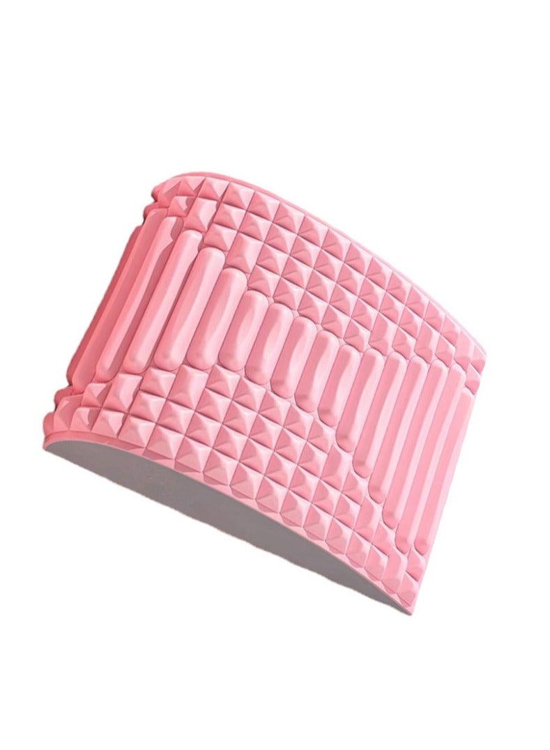 general Neck & Back Stretcher Back Cracker with Exquisite Prismatic Craftsmanship for Lower Back Pain Relief, Spine Posture Corrector Board, Premium Back Neck Massager (Pink) - Image 1