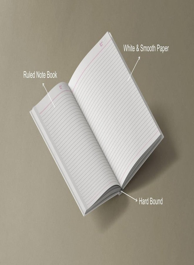 NEELGAGAN دفتر NEELGAGAN Excel، سجل (19.0 سم × 30.5 سم)، غلاف مقوى، عبوة من قطعتين - Image 5