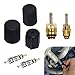 Zosgrew 7 PCS Air Conditioning Valve Core Kit AC Low Pressure Port Cap AC Refrigeration Valve Stem Cores Universal Auto Air Conditioning System Repair Kit for Most Cars Trucks SUVs Black - Image 2