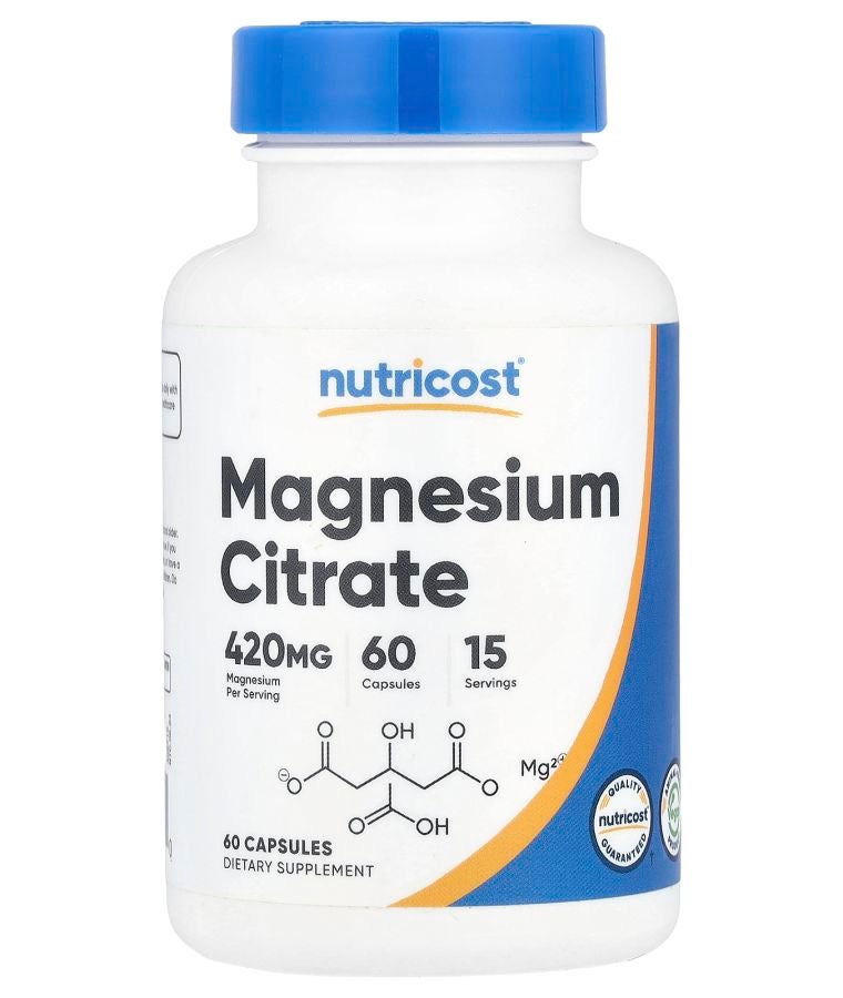 Magnesium Citrate 60 Capsules (105 mg per Capsule)