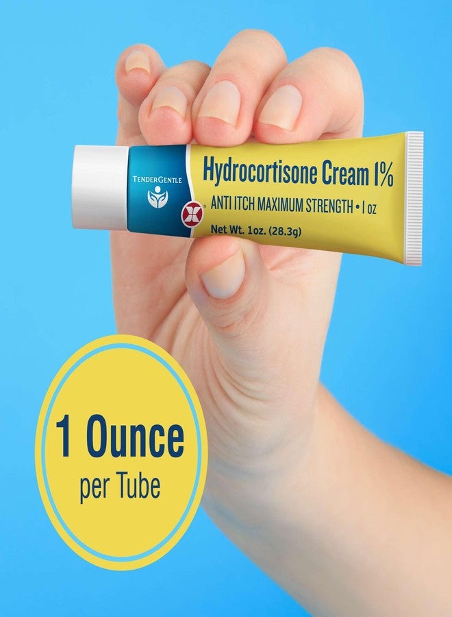 TenderGentle 1% Hydrocortisone Cream Maximum Strength - 1 oz of Anti Itch Cream for Itching and Rashes - for Eczema, Poison Plants, Insect Bites, and More - Image 2