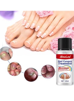 iBealee Nail Fungus treatment 7 Day Nail Repair Treatment Liquid for Damaged Toenails and Fingernails Fungal Nail Renewal Anti Fungus Nail Repair Smooth Moisturize Nail Reduce Discoloration Nail Serum 20ml  - Image 4