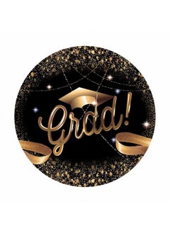 DASHAN 7.5X7.5Ft Round Backdrop Polyester Class Of 2023 Backdrop Bachelor Grad Graduation 2023Congrats Grad Congratulation Graduates Photography Background Grad Congratulate Prom Youtube Photo Prop  - Image 4