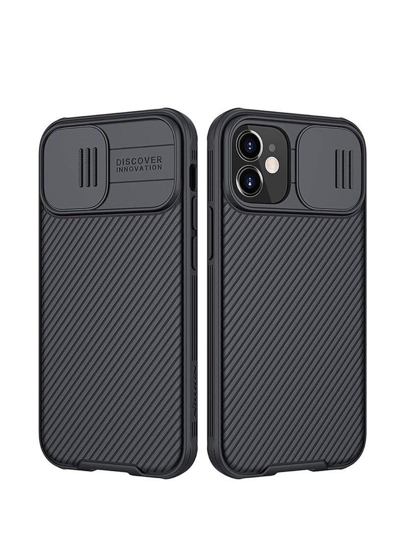Nillkin CamShield Pro Slim Case Compatible with iPhone 12 Mini, Protective Cover Case with Camera Protector for 12 Mini Hard PC and TPU Anti-Scratch Phone Case for Phone 12 Mini 5.4'' Black