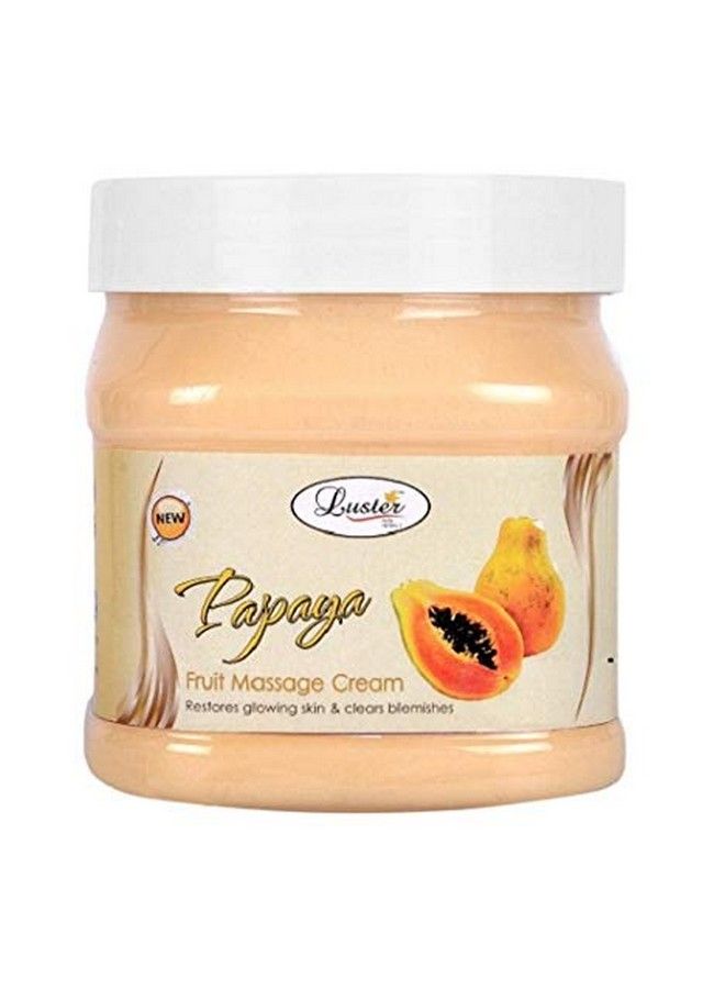 LUSTER Papaya Fruit Facial Massage Cream 500 Ml (Pack Of 4) - Image 3