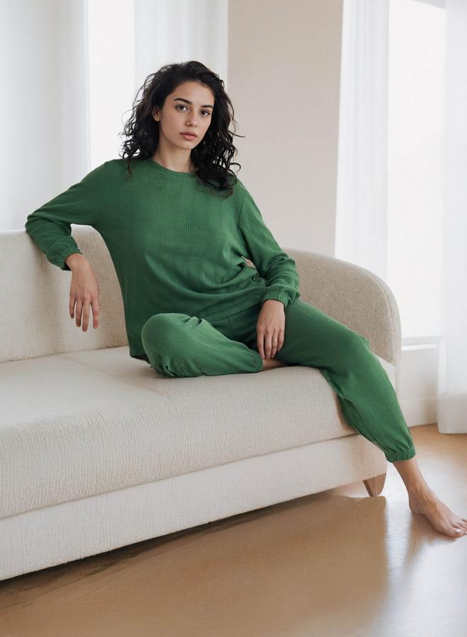 Splash FAV Waffle Textured Pyjama Set - Image 1