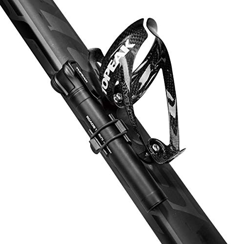 Topeak Roadie TT Mini Bike Pump – Compact Twin Turbo Aluminum Road Tire Pump with 160 PSI Capacity, Integrated Dust Cap & Side Mount Bracket for Fast Inflation & Lightweight Portability - Image 3
