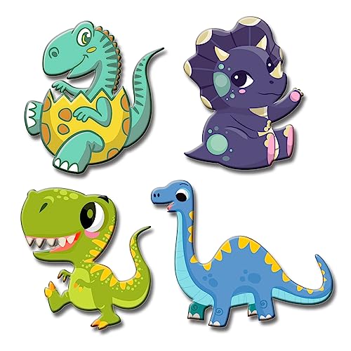 Yey Fridge Magnets Set for Home, Cafe, Kitchen & Office Decoration (Cute Dinosaur) - Image 1