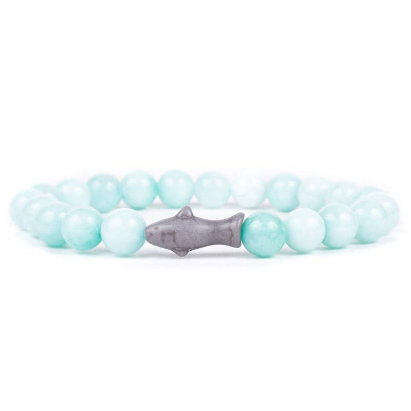 Fahlo Shark Tracking Bracelet â€“ Track a Real Sharkâ€™s Journey â€“ Supports Wildlife Conservation â€“ Elastic, One Size Fits Most â€“ on Interactive Mobile App Map â€“ Unisex Ocean Conservation Gift (Coral Reef Pink) - Image 1