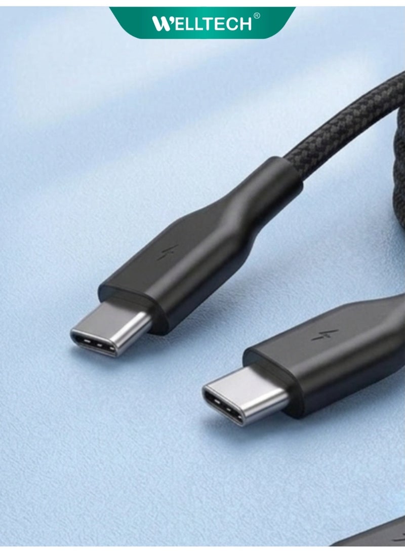 WELLTECH 100W USB C to USB C Fast Charging Cable Power Delivery High Speed Data Transfer Type C Cable for Laptop MacBook Samsung Android WELLTECH TC132 - Image 3