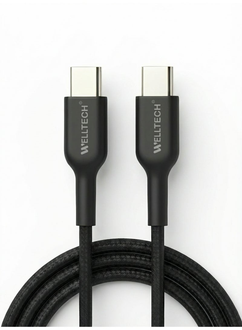 WELLTECH 100W USB C to USB C Fast Charging Cable Power Delivery High Speed Data Transfer Type C Cable for Laptop MacBook Samsung Android WELLTECH TC132 - Image 5