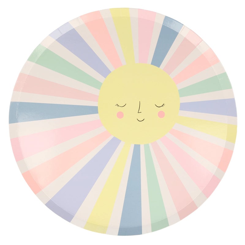 Meri Meri Meri Meri Rainbow Sun Dinner Plates Pack of 12