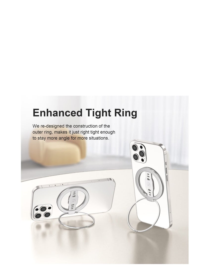 Magnetic Phone Ring Holder, Upgrade Grip Stand, Finger Ring, Removable Holder Kickstand Loop, Only for iPhone 14, 13, 12 Pro/Max/Plus