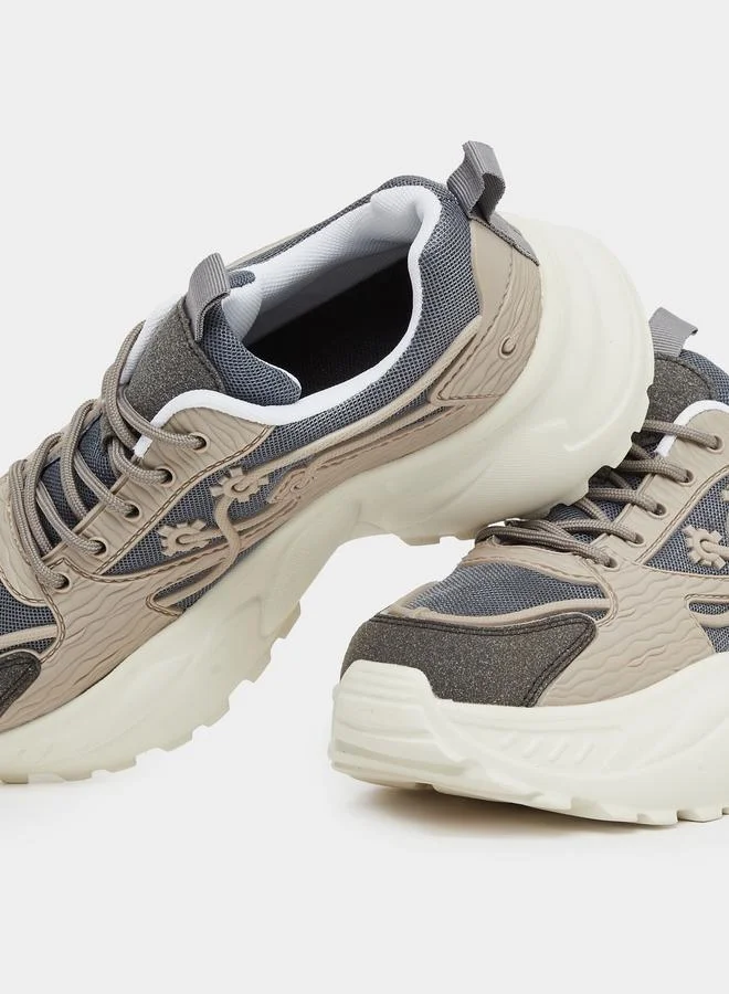 Styli Styli Chunky Sole Side Pattern Sneakers