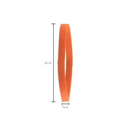 JAM PAPER Durable Rubber Bands - Size 64 - Orange Multi-Purpose Rubberbands - 100/Pack - Image 3