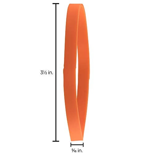 JAM PAPER Durable Rubber Bands - Size 64 - Orange Multi-Purpose Rubberbands - 100/Pack - Image 2