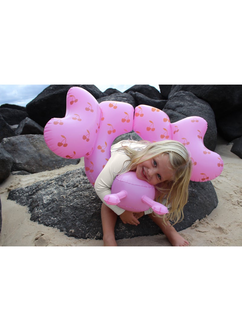 SUNNY LIFE Kids Inflatable Pool Tube Ring – Cotton Candy Cherry Design – Fun Summer Swim Float for Toddlers, Girls & Boys – Lightweight, Durable Water Toy for Pool, Beach, or Water Park - Image 4