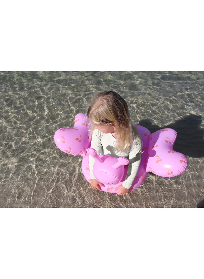 SUNNY LIFE Kids Inflatable Pool Tube Ring – Cotton Candy Cherry Design – Fun Summer Swim Float for Toddlers, Girls & Boys – Lightweight, Durable Water Toy for Pool, Beach, or Water Park