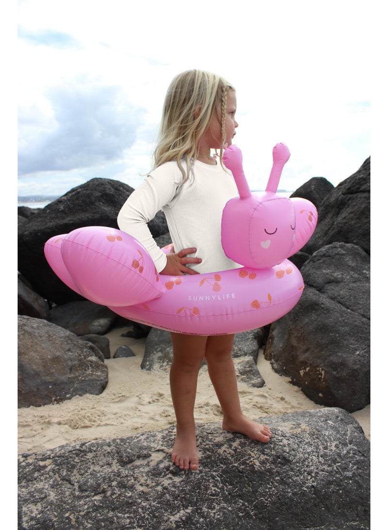 SUNNY LIFE Kids Inflatable Pool Tube Ring – Cotton Candy Cherry Design – Fun Summer Swim Float for Toddlers, Girls & Boys – Lightweight, Durable Water Toy for Pool, Beach, or Water Park - Image 3