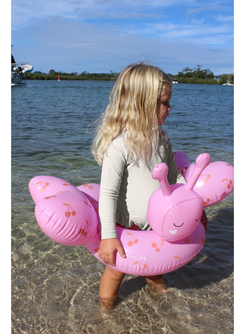 SUNNY LIFE Kids Inflatable Pool Tube Ring – Cotton Candy Cherry Design – Fun Summer Swim Float for Toddlers, Girls & Boys – Lightweight, Durable Water Toy for Pool, Beach, or Water Park - Image 5