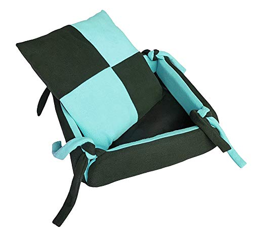 KOZI PET Dogs Bed Reversible Ultra Soft Bed with Pillows Size-Small Color (Sky Blue) - Image 3