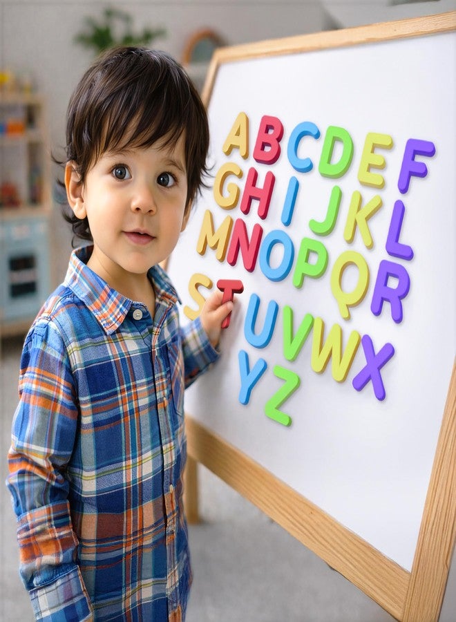 PLAY PANDA ABC Magnets Capital Letters with 26 Thick Foam Magnetic Alphabets for Kids with Full Magnet Back, Magnetic ABCD Learning Toy for Letter Recognition, Indoor Educational Magnet Game - Image 2