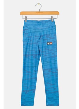 Adidas Adidas x Lego Kids Girl Sportswear Fit Training Leggings, Blue  - Image 1