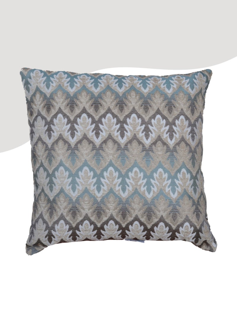 Donetella Cushion Cover,45X45 Cm (18X18 inch) 1-Pcs Decorative Throw Pillowcases Without Filler With Beautiful Abstract Art For Sofa Bed Living Room And Couch, Cloudy Grey  - Image 1
