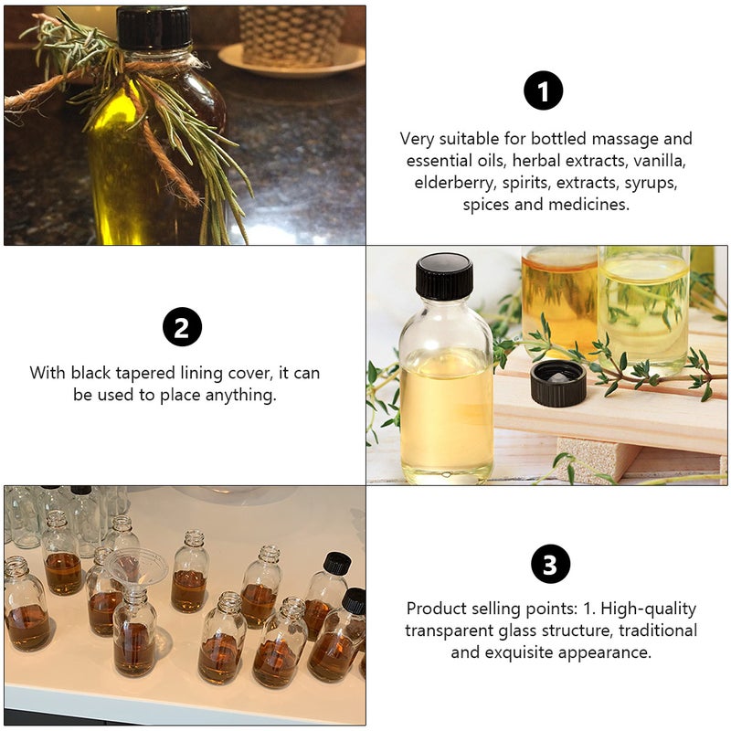 12Pcs Glass Reagent Bottles Transparent Chemical Reagent Bottles Sample Bottles - Image 5
