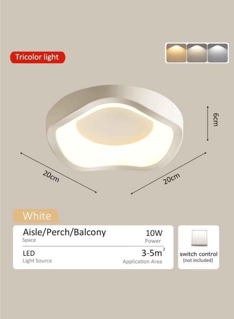 والالا أضواء رائجة، أضواء ديكورية حديثة بسيطة على شكل كريم، مصابيح سقف LED قابلة للتعديل بدرجة حرارة ثلاثية الألوان، مصابيح حديثة بسيطة قابلة للتطبيق في غرفة المعيشة وغرفة النوم وغرفة المعاطف - Image 5