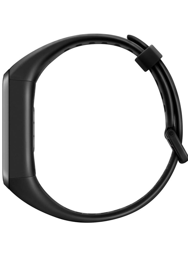 HUAWAY - Huawei Band 4-Bluetooth Smart Watch-USB Charging Port-0.96 inch HD Small Screen-Water Resistant-Black Rubber Silicone Strap-3 Different Sensors-Sports Modes-Built-in Speaker and Microphone - Image 1