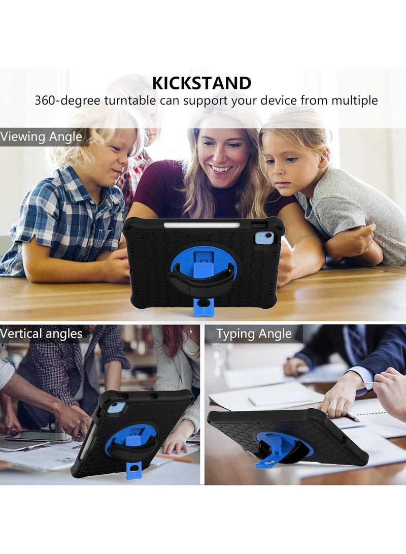 غلاف جهاز اللوح المخصص للأطفال المتوافق مع iPad 11th Gen A16 2025 (11-inch) - غلاف واقي خفيف الوزن مضاد للصدمات مع مقبض قابل للطي، تصميم لطيف قابل للتخصيص مع حزام كتف - Image 3