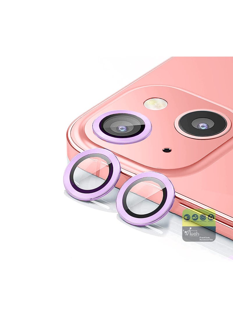 Wtech Premium Camera Lens Film Protector Shield For Apple iPhone 15 2023 Clear/Purple  - Image 4