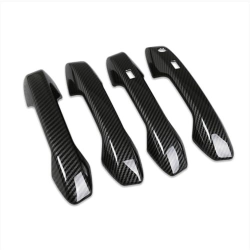 Beautost Fit for Nissan New Kicks 2025 2026 Door Handle Cover Trims ABS with keyless Entry System Carbon Fiber Black - Image 1