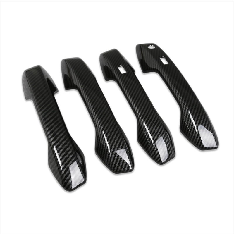 Beautost Fit for Nissan New Kicks 2025 2026 Door Handle Cover Trims ABS with keyless Entry System Carbon Fiber Black - Image 2