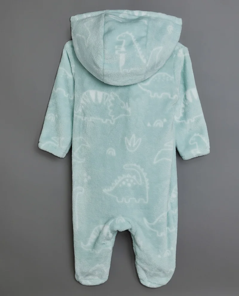 أر أند بي Patterned Hooded Sleepsuit