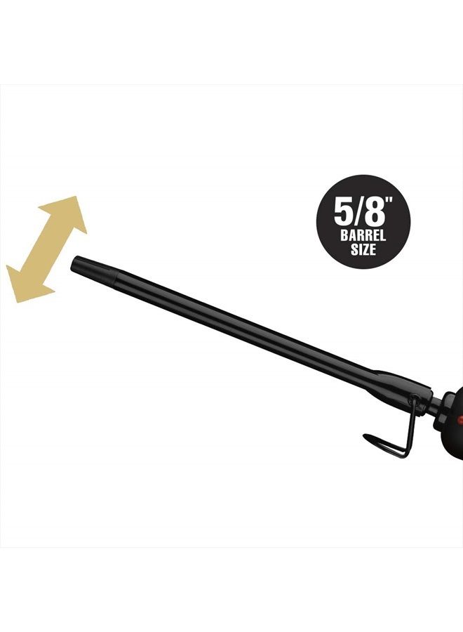 Hot Tools Black Gold Ribbon Curling Wand | Creates Tight Waves and Curls (5/8 in) - Image 3