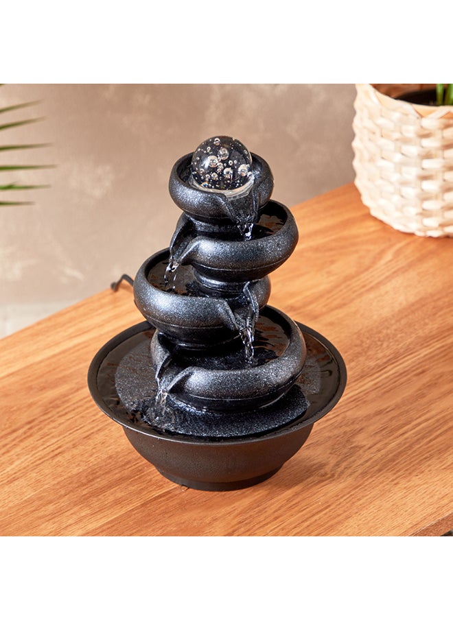 Home Box Belen Modern Fountain With Crystal Ball And LED Light 21x26x21 cm  - Image 2