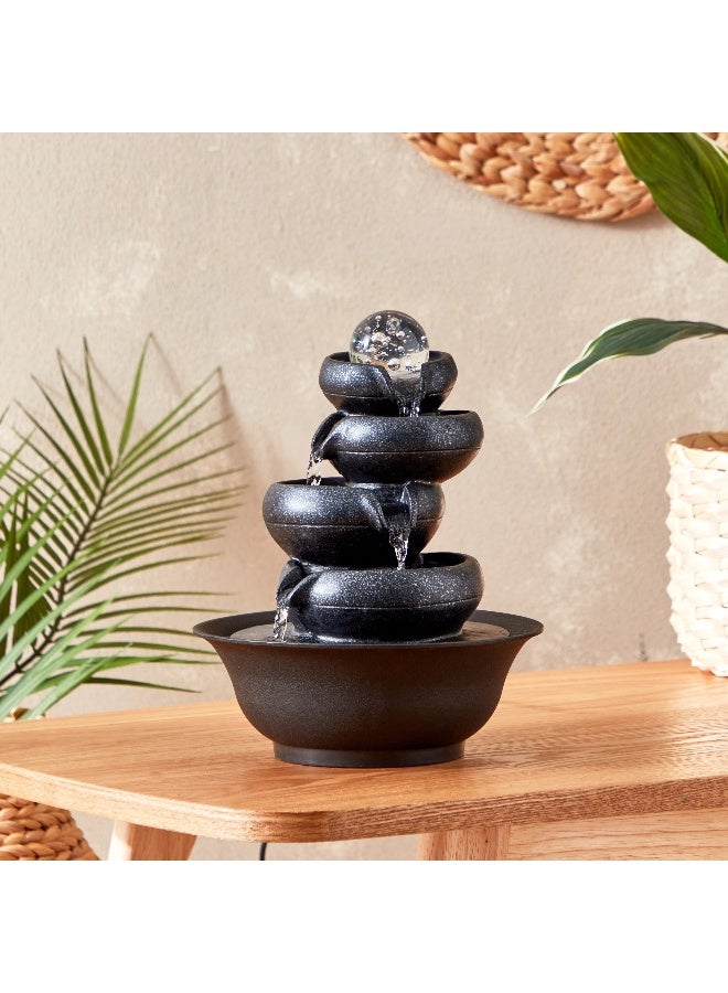 Home Box Belen Modern Fountain With Crystal Ball And LED Light 21x26x21 cm  - Image 2