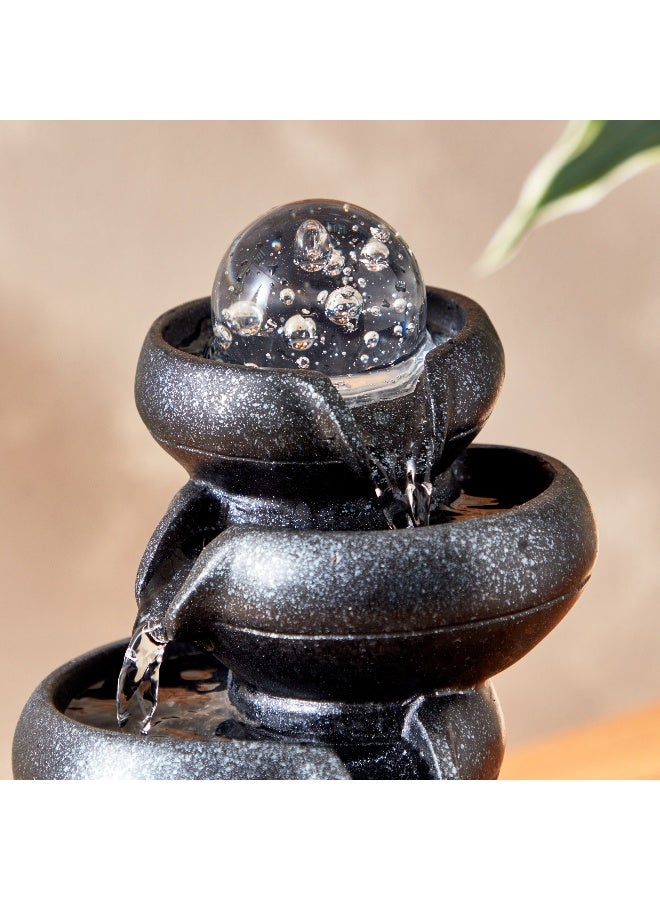 Home Box Belen Modern Fountain With Crystal Ball And LED Light 21x26x21 cm  - Image 4