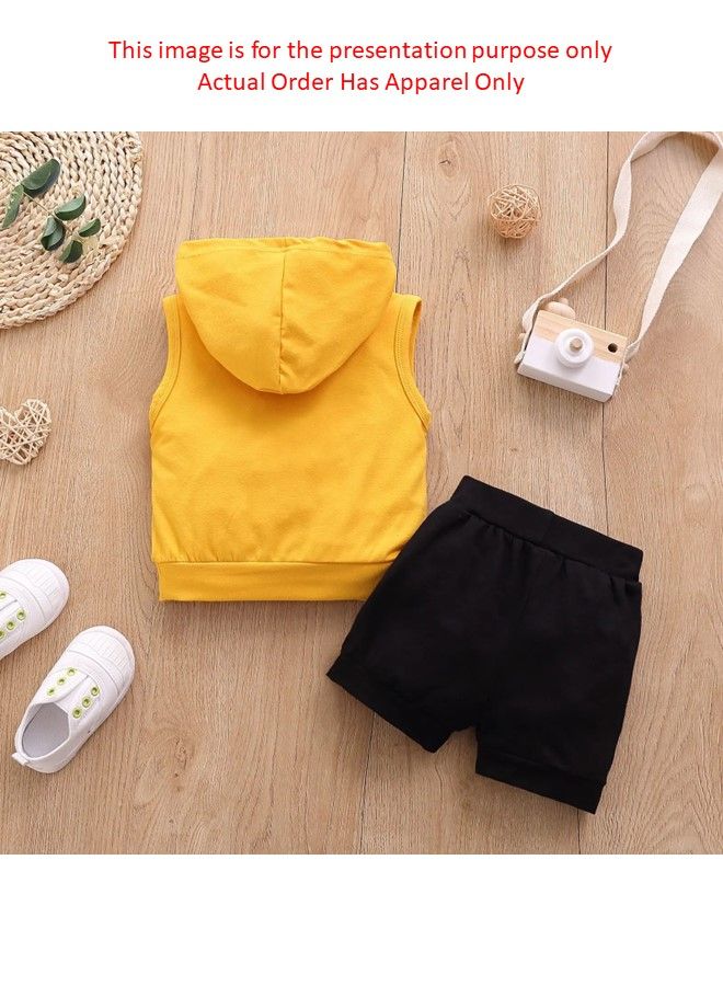 Mamas Boy Yellow Hoody Black Shorts Summer Suit Newborn Baby Printed Short Sleeve Dress Birthday Party Costume