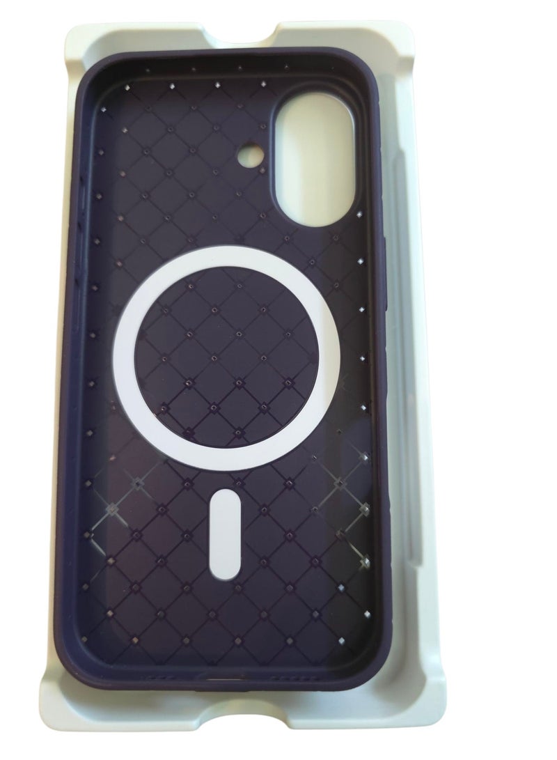 جراب لهاتف 16 مقاس 6.1 بوصة، مصنوع من نسيج كامل، ملمس الجلد، أداة مبتكرة تجمع بين الحماية القصوى والتصميم الأنيق، باستخدام مواد عالية الجودة وتقنيات متقدمة، اللون: (بنفسجي) - Image 2