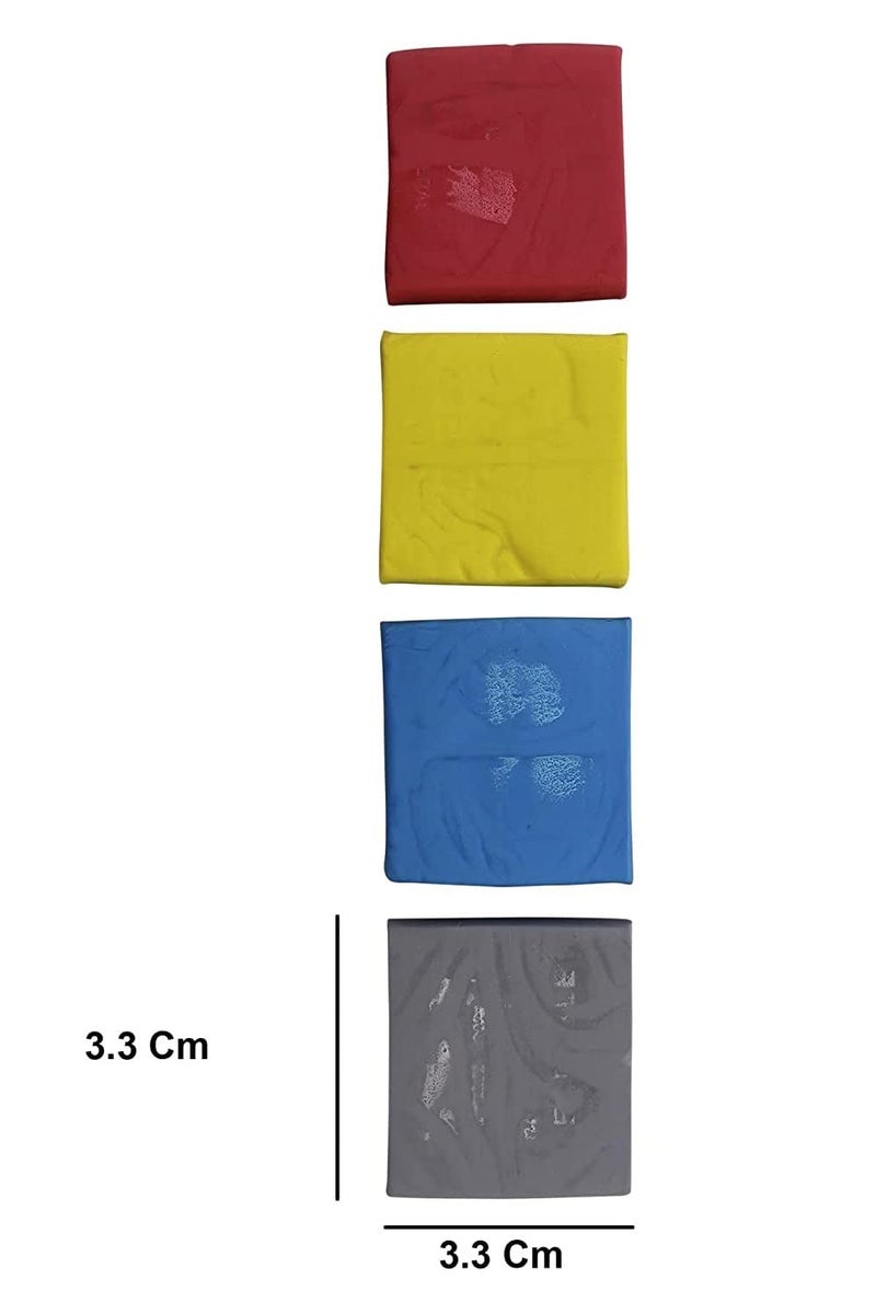 KABEER ART Colorful Kneadable Art Eraser - Small Pack of 4 Piece, Multi-Color - Image 3