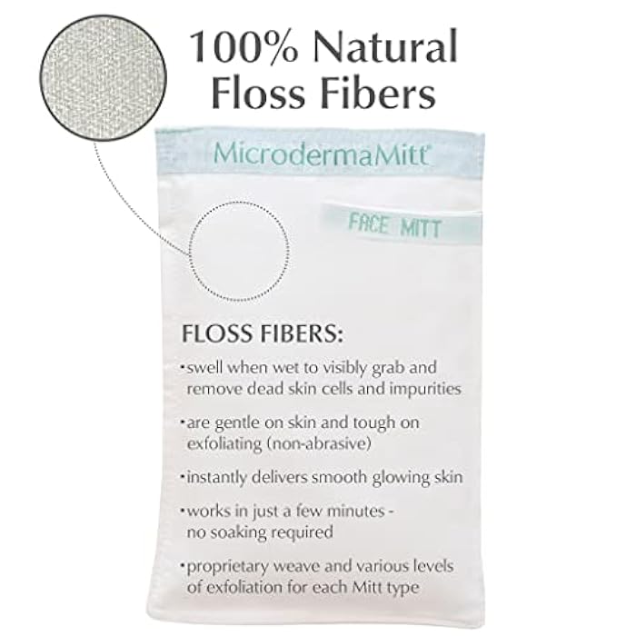 MicrodermaMitt Deep Exfoliating Mitt Scrub for Face, Lips & Neck - Dead Skin & Blackheads Remover - Gentle Facial Scrubber - Exfoliator Glove for Shower - Women Skin Care - Image 4