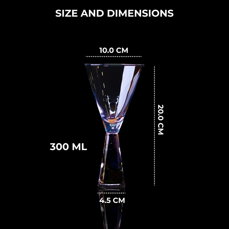 Melbify Inverted Stem Champagne Glasses Set of 4 300 ml Stemless Champagne Flutes Wine Glasses Champagne Flute Glasses Champagne Glass Set Champagne Glasses Stemless Wine Glass - Image 5