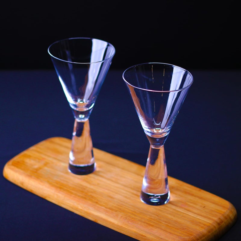 Melbify Inverted Stem Champagne Glasses Set of 4 300 ml Stemless Champagne Flutes Wine Glasses Champagne Flute Glasses Champagne Glass Set Champagne Glasses Stemless Wine Glass - Image 3
