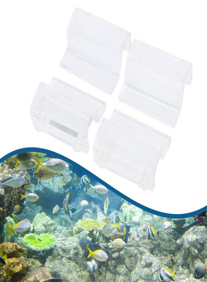 DOACT 4Pcs Glass Cover Acrylic Clip Holder Support Clamp, Acrylic Glass Cover Clamp for Aquarium Fish Tank High Transparency Durable Stable Holder Set - Image 2