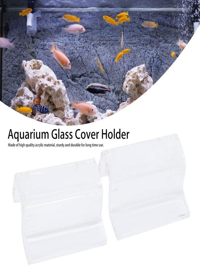 DOACT 4Pcs Glass Cover Acrylic Clip Holder Support Clamp, Acrylic Glass Cover Clamp for Aquarium Fish Tank High Transparency Durable Stable Holder Set - Image 4